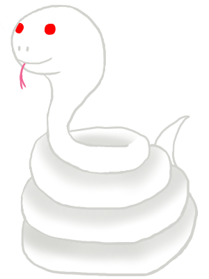 白蛇のイラスト