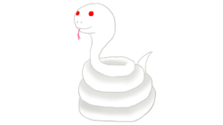 白蛇のイラスト