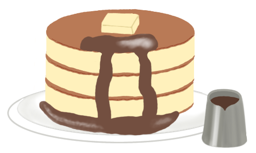 ホットケーキのイラスト