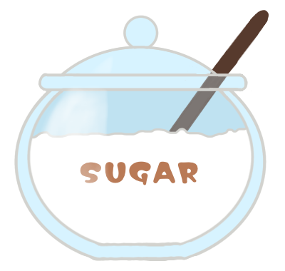 砂糖/シュガーポットのイラスト