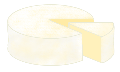 カマンベールチーズのイラスト